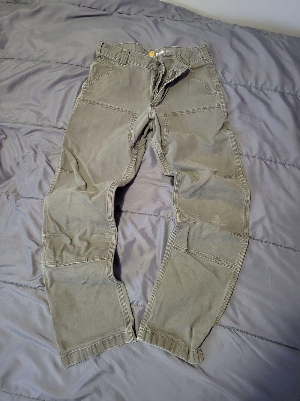 Carhartt Olive Green Cargo Work Pants